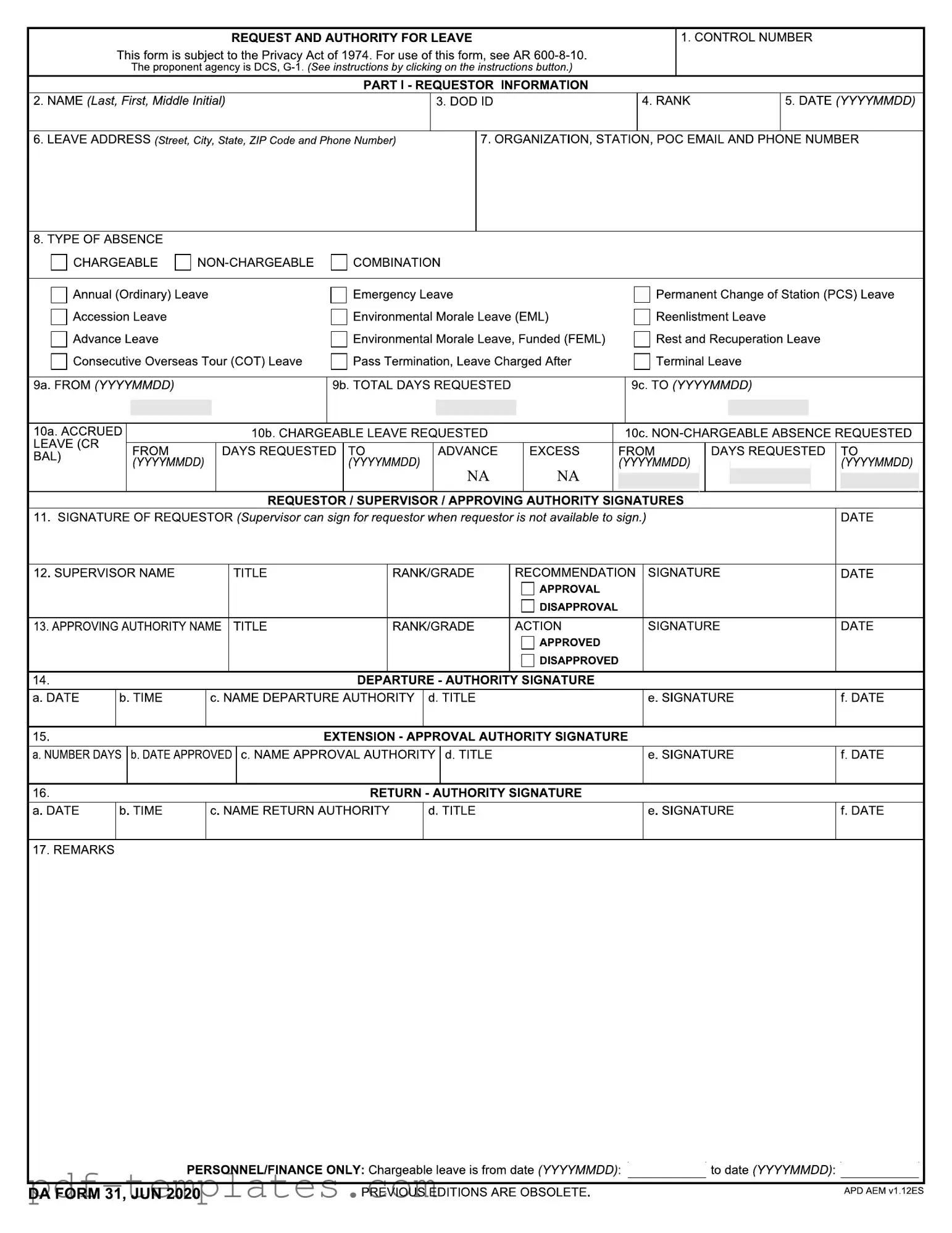 Get Da 31 Form in PDF