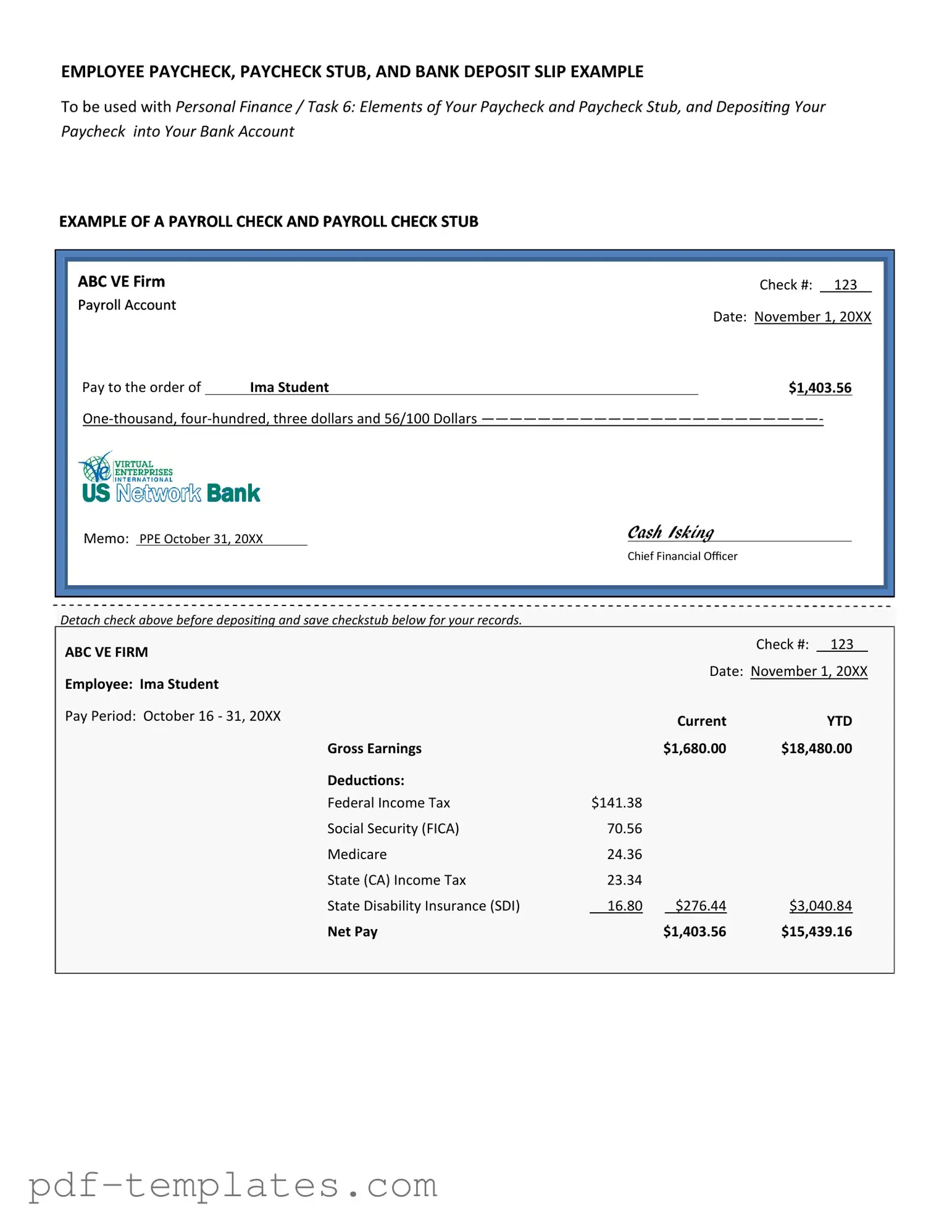 Get Payroll Check Form in PDF