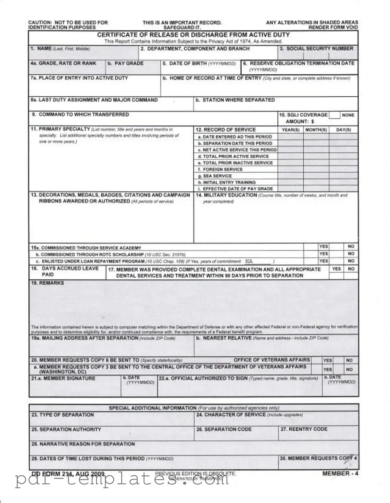 Get Dd 214 Form in PDF