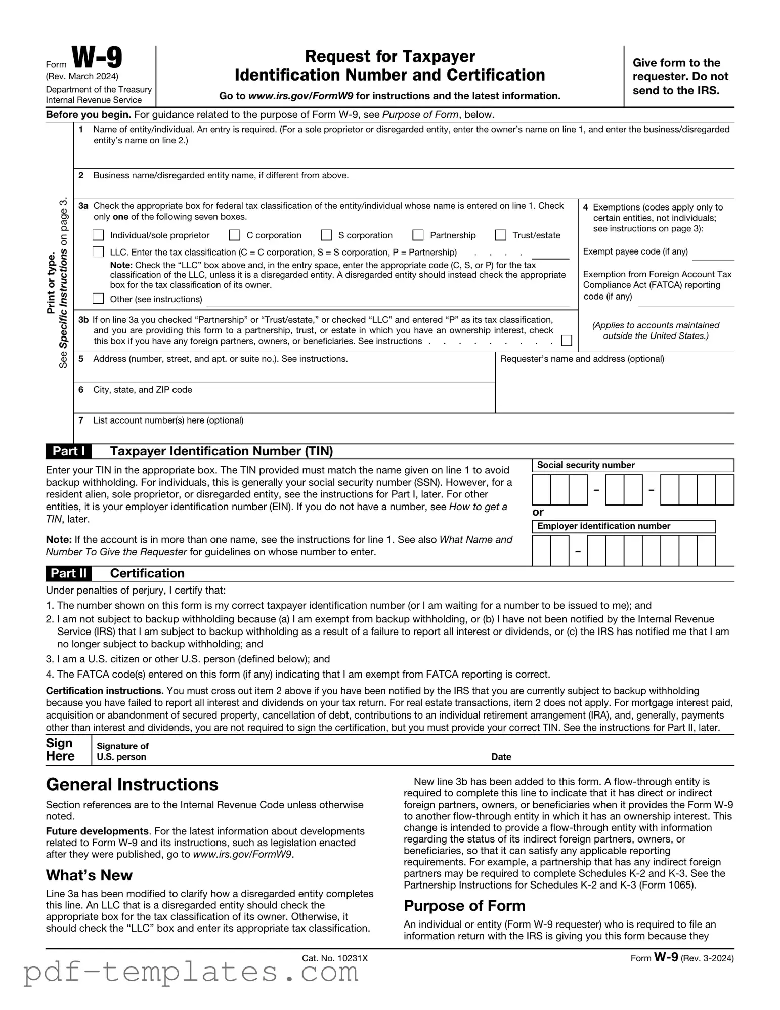 Get IRS W-9 Form in PDF