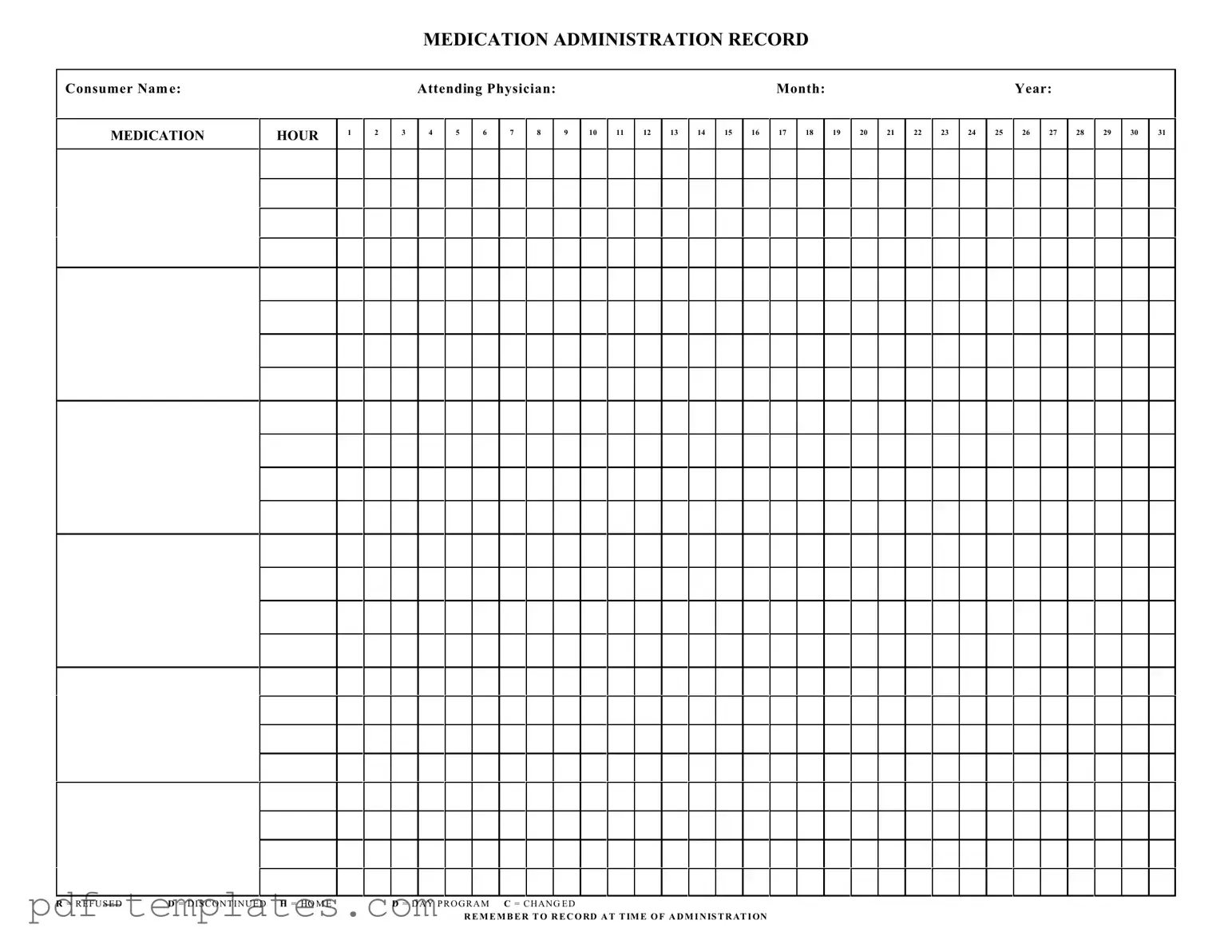 Get Medication Administration Record Sheet Form in PDF