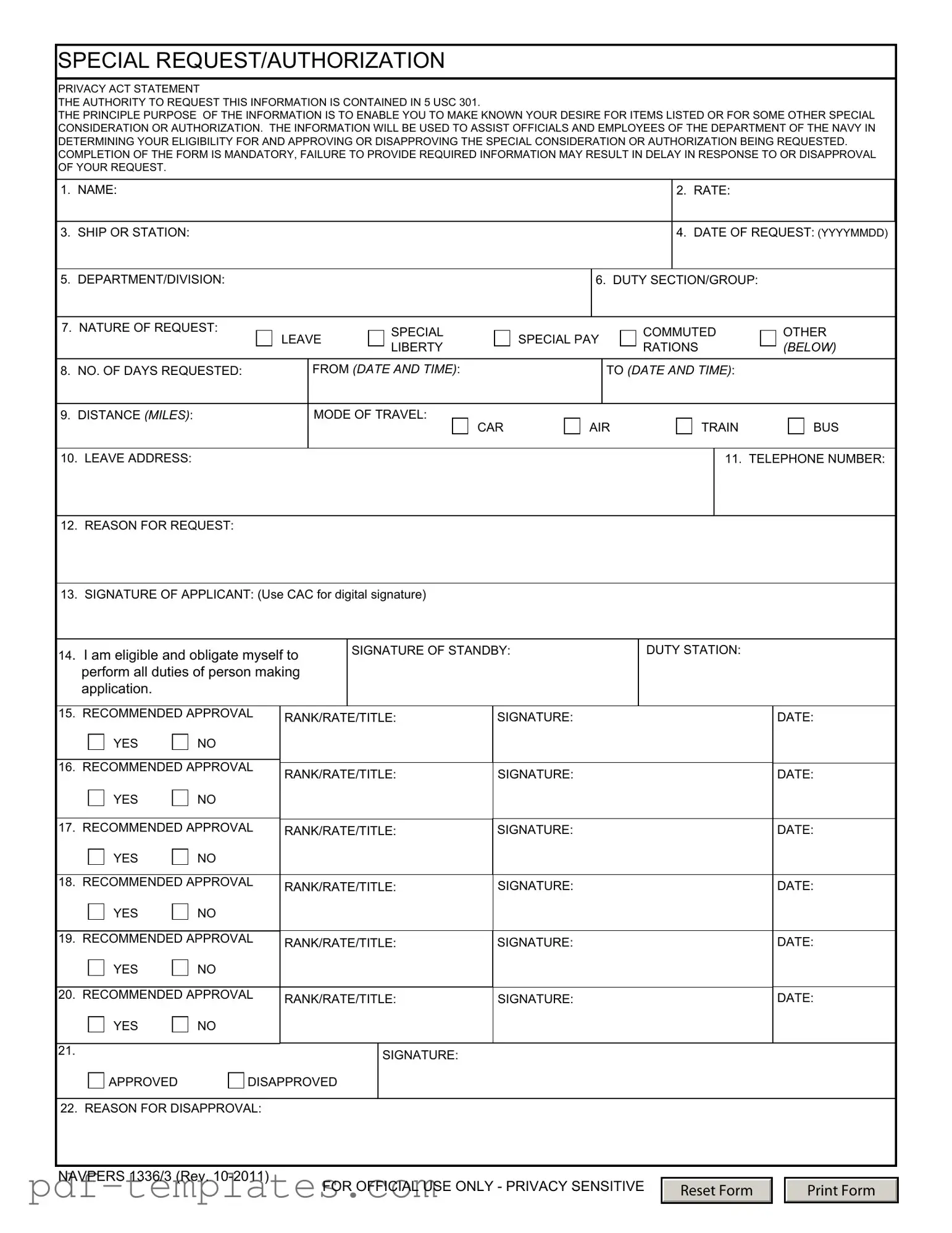 Get Navpers 1336 3 Form in PDF