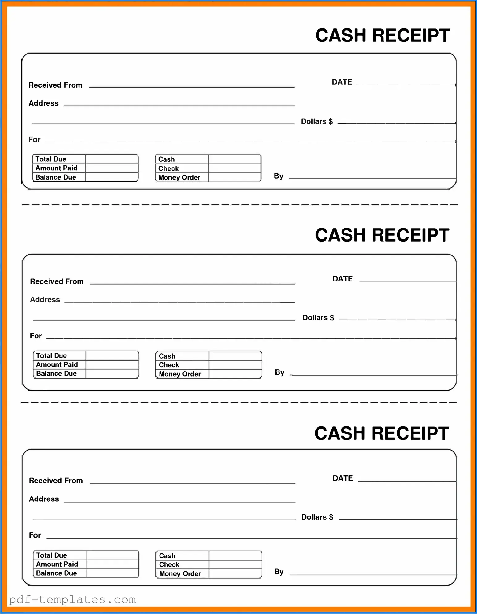 Get Cash Receipt Form in PDF