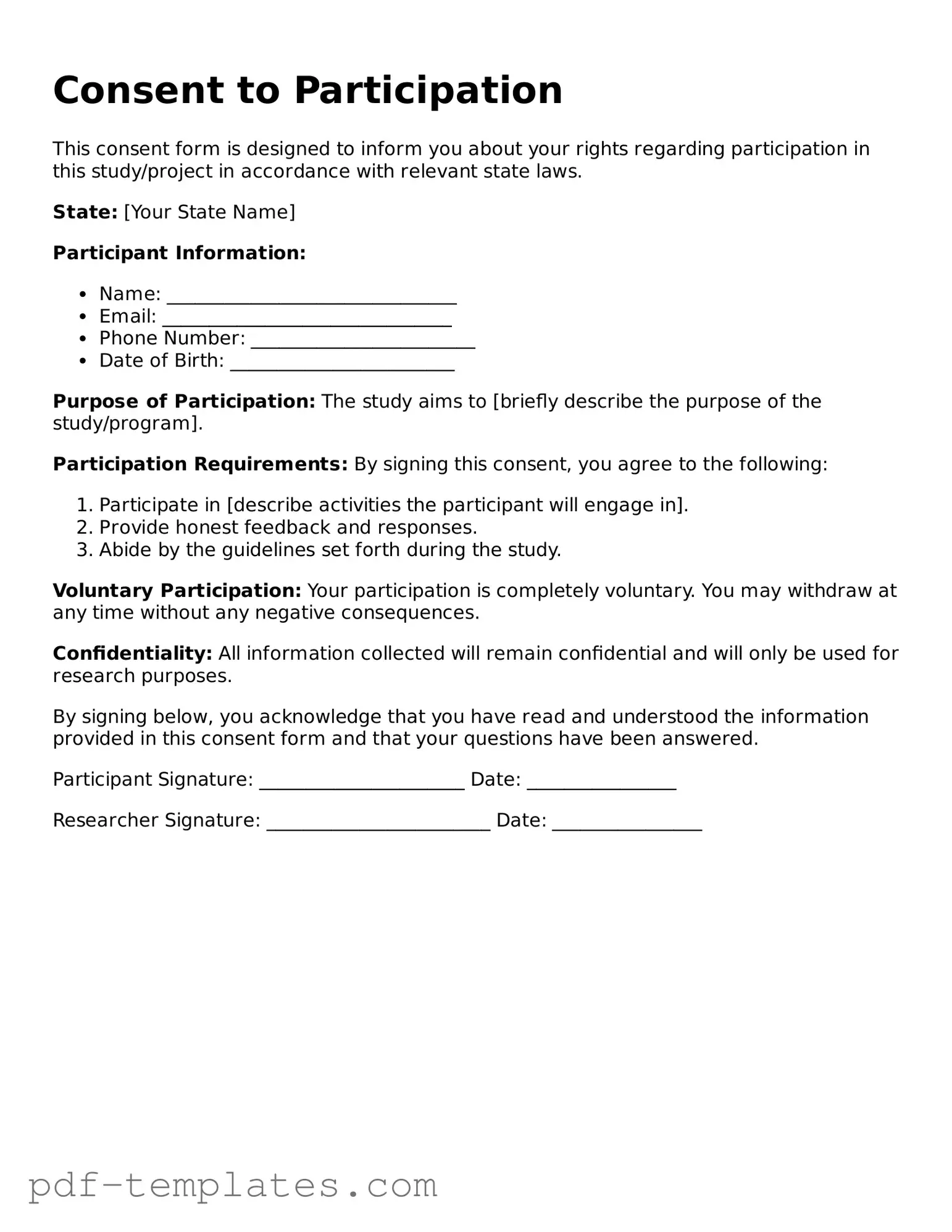 Consent Document