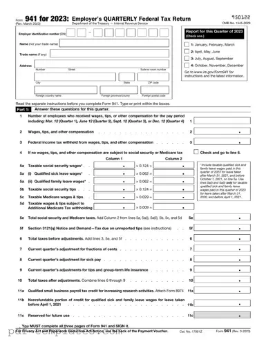 Get IRS 941 Form in PDF