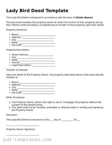 Lady Bird Deed Document