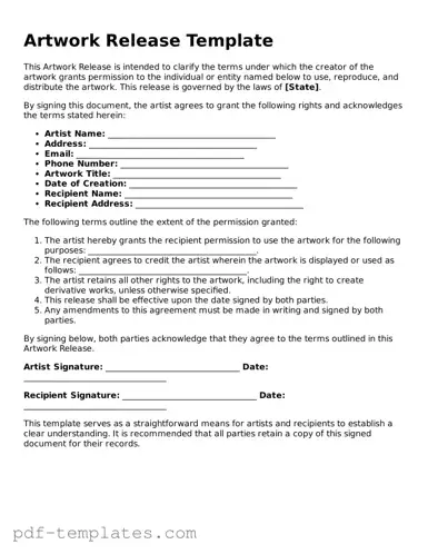 Artwork Release Document