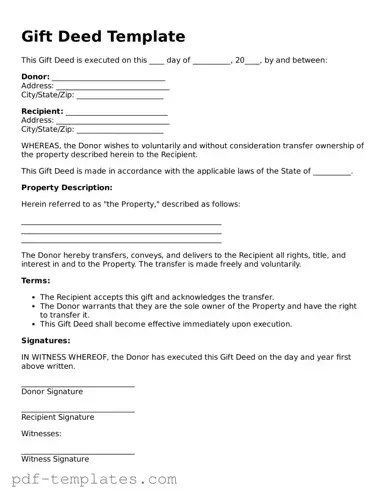 Gift Deed Document