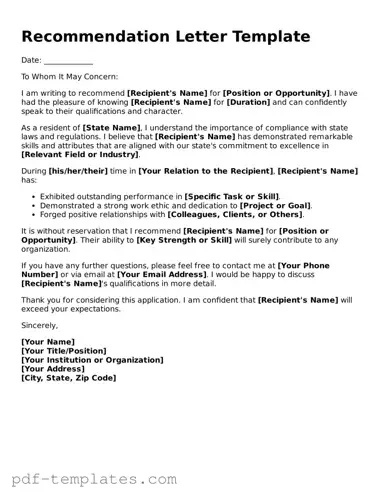 Recommendation Letter Document