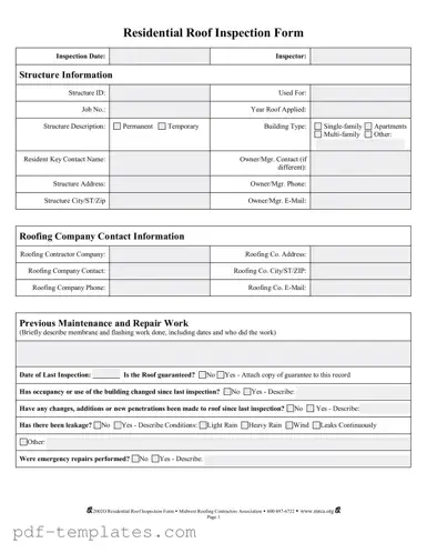 Get Roof Inspection Form in PDF