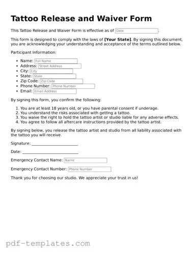 Tattoo Release Document