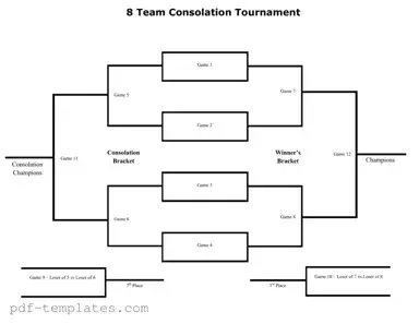 Get Tournament Consolation Bracket Form in PDF