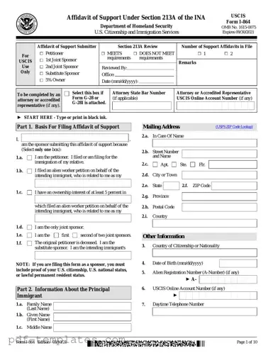 Get USCIS I-864 Form in PDF