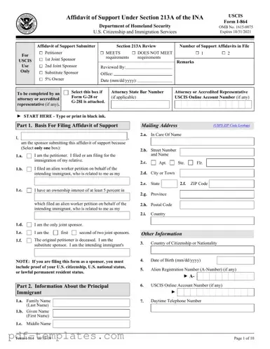 Get USCIS I-864 Form in PDF