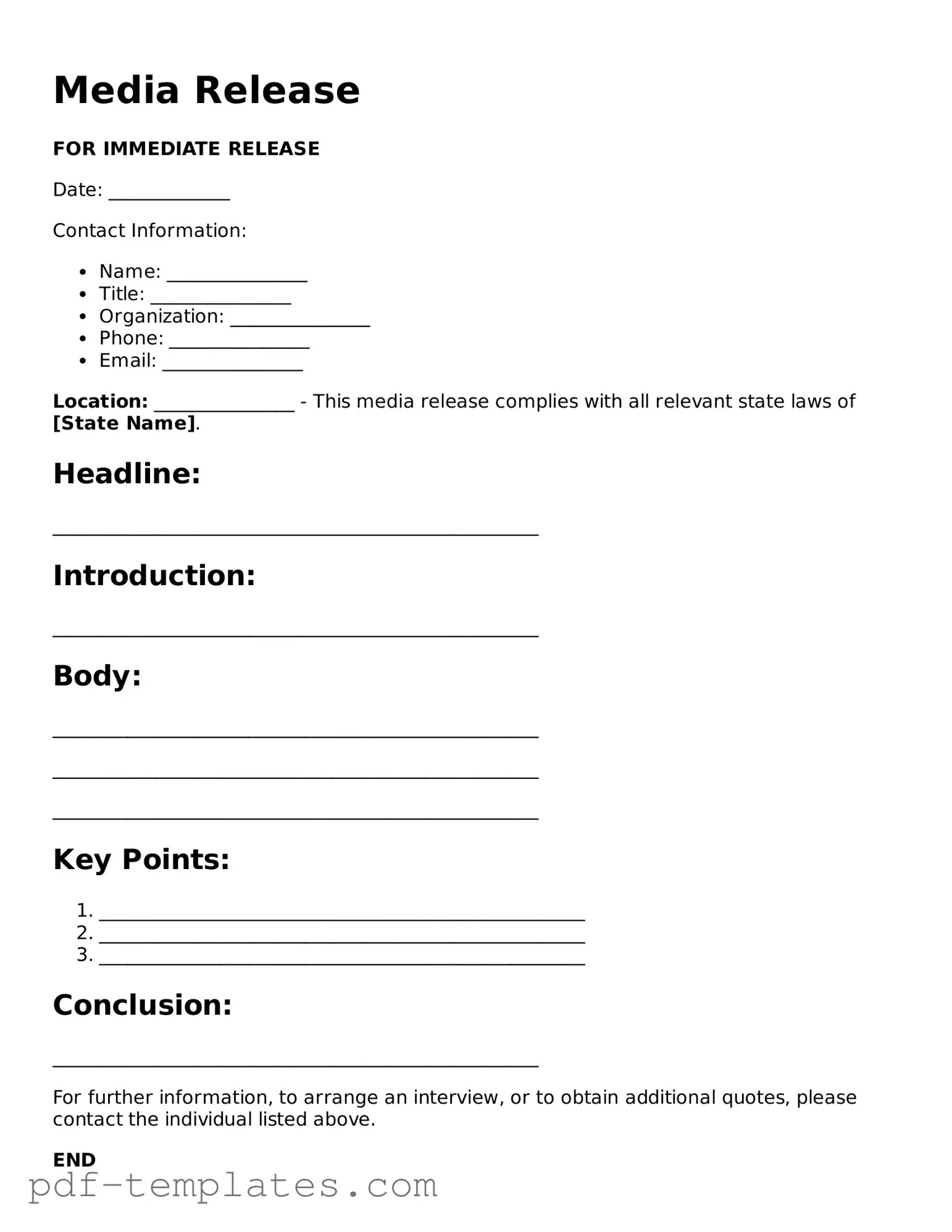 Media Release Document